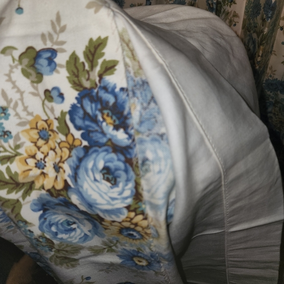 PART 2 Vintage Floral Lined Draperies Curtains 4 84" Panels 2 Valances Material - Picture 5 of 10